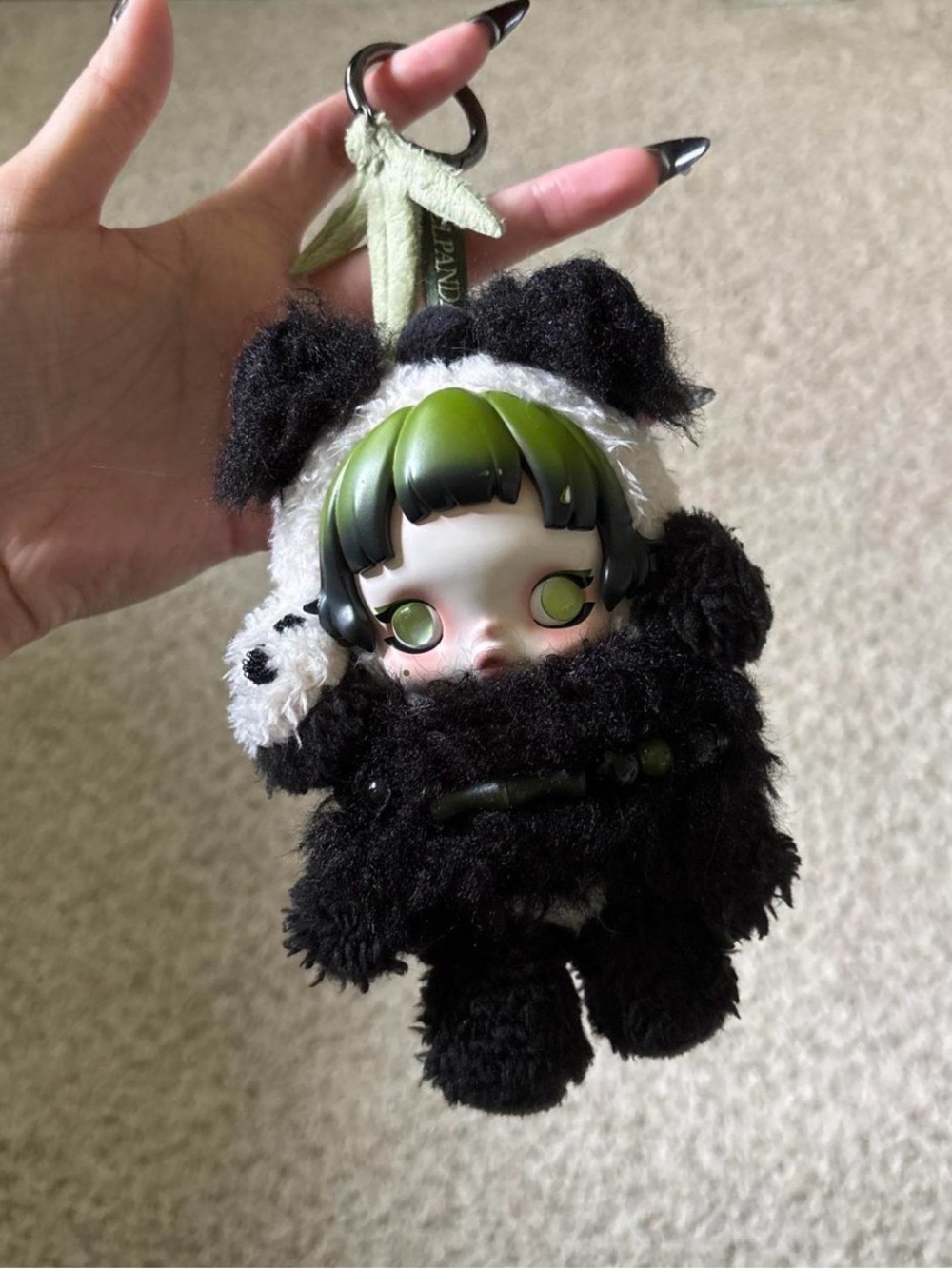 Pop Mart Skullpanda Lazy Panda Vinyl Plush Pendant